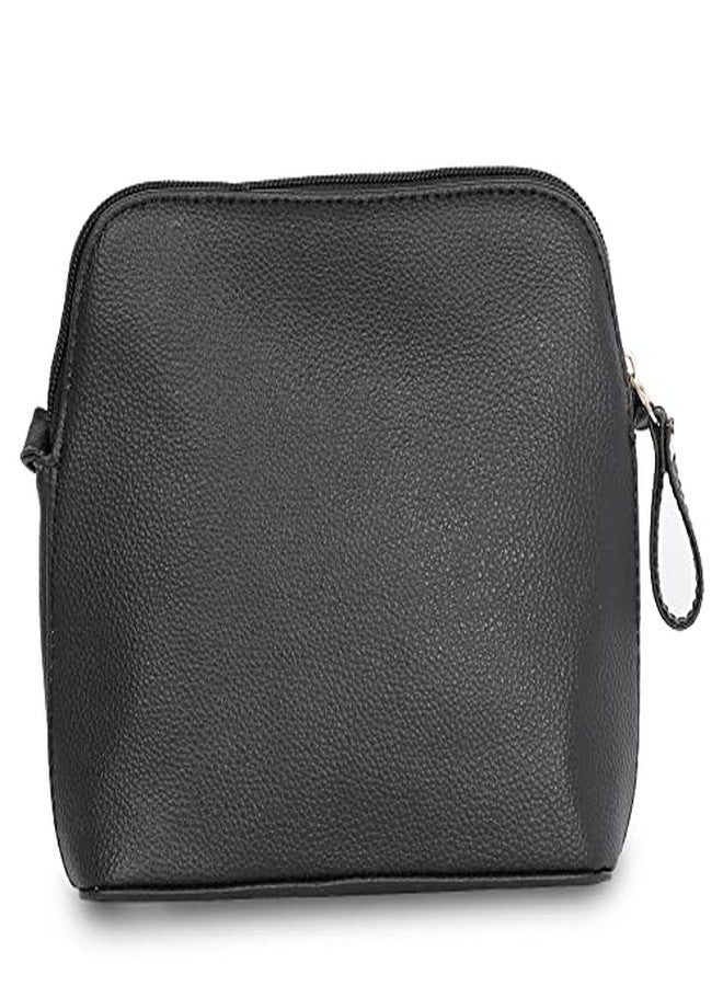 Fastrack Textured Black Sling Bag For Women - Image 2